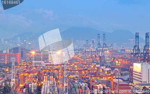 Image of Hong Kong container pier