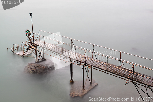 Image of hong kong Swimming Shed in sea