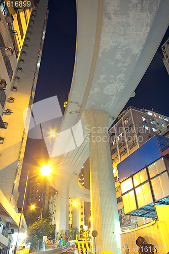 Image of Higher traffic bridge in downtown