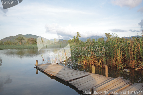 Image of Jetty on lake 