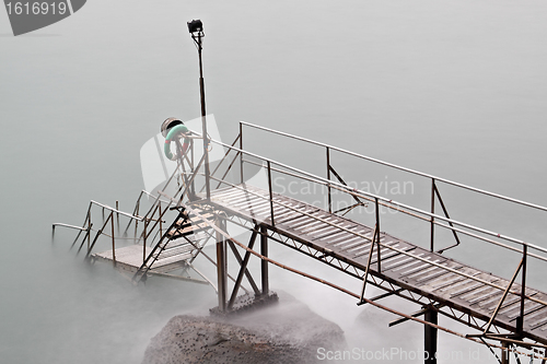 Image of hong kong Swimming Shed in sea