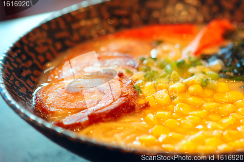 Image of noodle in japanese style on table