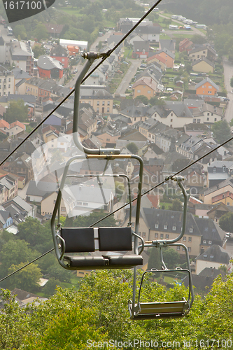 Image of A ski lift chair