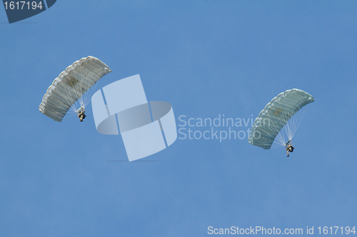 Image of Two parachutists