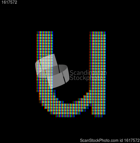 Image of Close-up of a small letter u