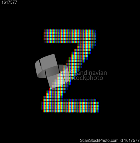 Image of Close-up of a small letter z