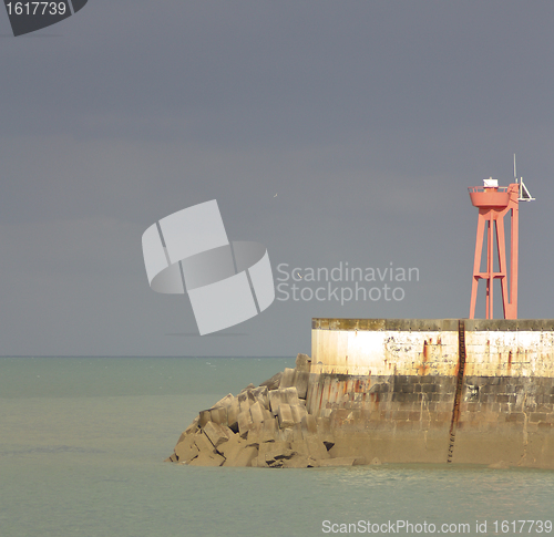 Image of A beacon in a harbour