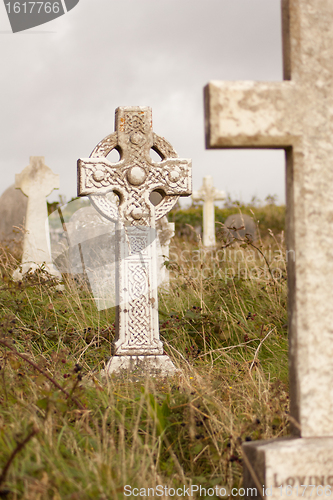 Image of A gravestone on a Irish graveyard