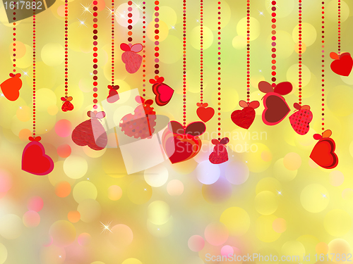 Image of Beautiful valentine day card. EPS 8