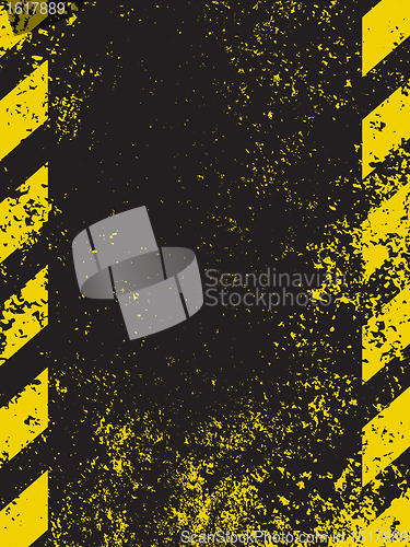 Image of A grungy and worn hazard stripes texture. EPS 8