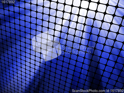 Image of Blue rays light 3D mosaic. EPS 8