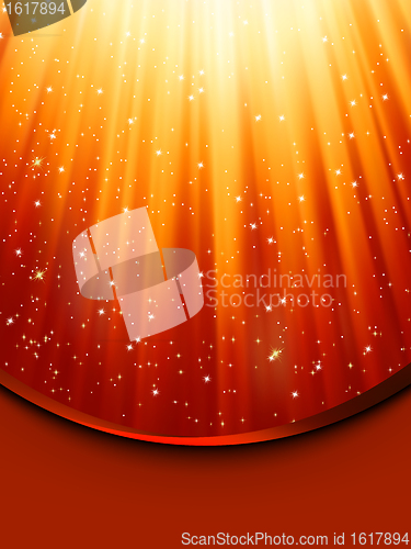 Image of Snowflakes and stars descending. EPS 8