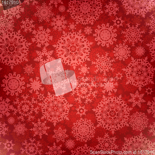 Image of Christmas pattern snowflake background. EPS 8