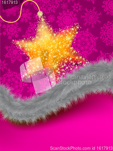 Image of Merry Christmas Elegant Greetings Card. EPS 8