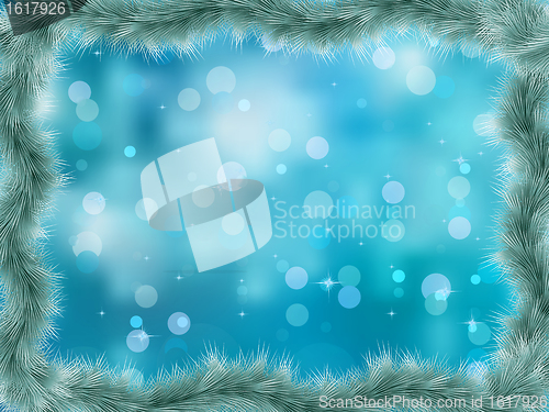 Image of Christmas with glitter snowflakes. EPS 8