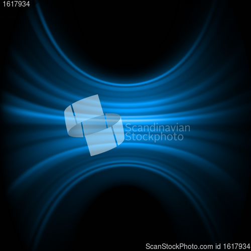 Image of Smooth lines luminous blue colorful. EPS 8