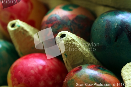 Image of hand painted easter eggs