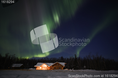 Image of Strong display of northern lights