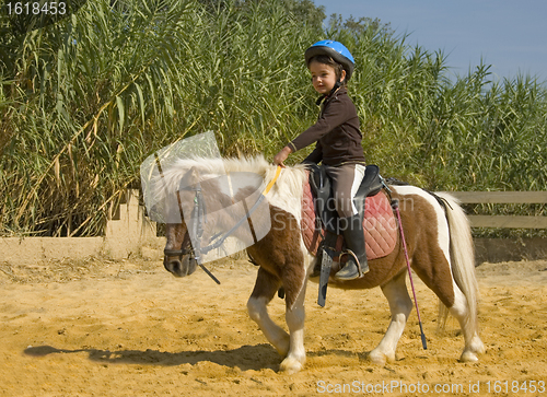 Image of child and pony