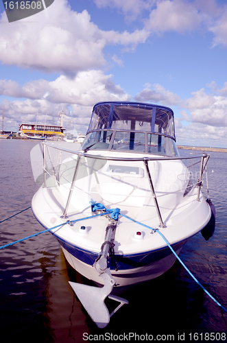 Image of Moored boat.