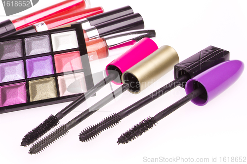 Image of makeup set isolated