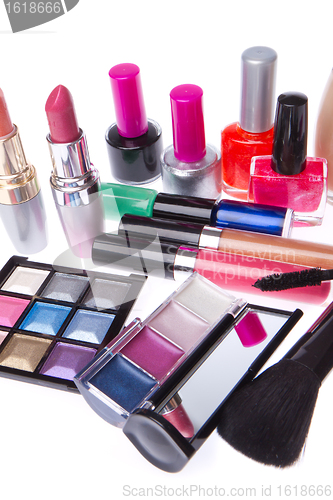 Image of set of cosmetic products