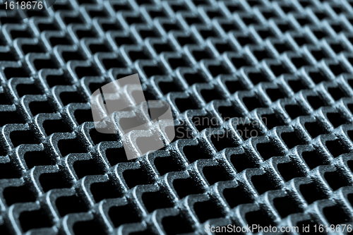 Image of abstract metallic grid