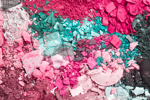 Image of crushed eyeshadows