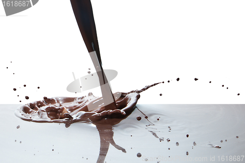 Image of pouring chocolate