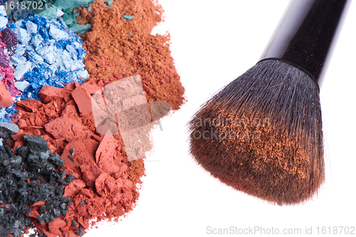 Image of set of multicolor crushed eyeshadows