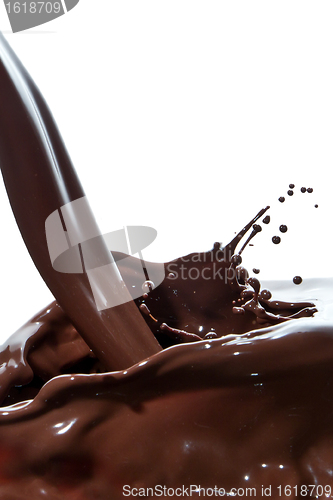 Image of pouring chocolate