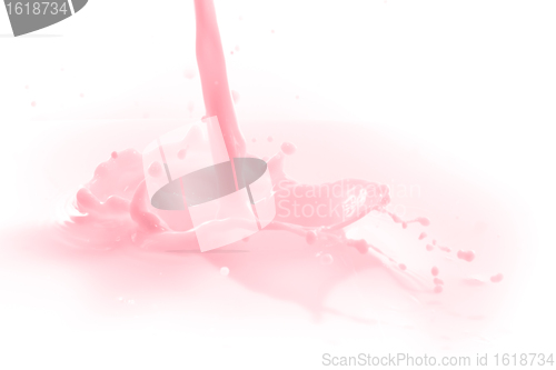 Image of strawberry milk splash