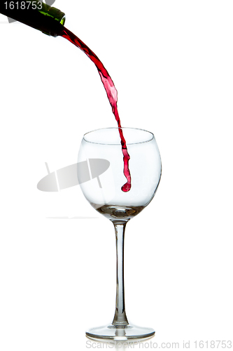 Image of pouring red wine 