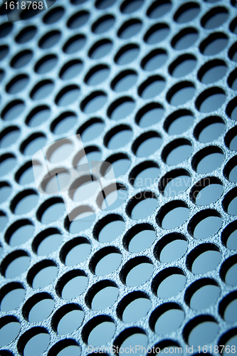 Image of abstract metallic grid