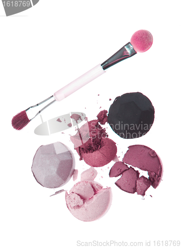 Image of multicolored crushed eyeshadows