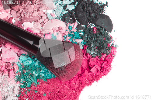 Image of set of multicolor crushed eyeshadows