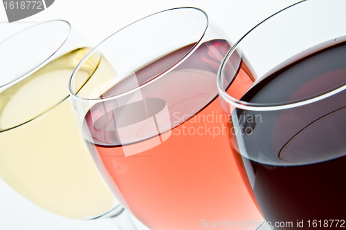 Image of three wine glasses