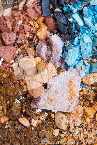 Image of crushed eyeshadows