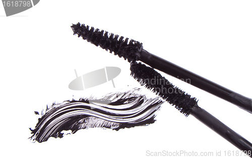 Image of black mascara stroke