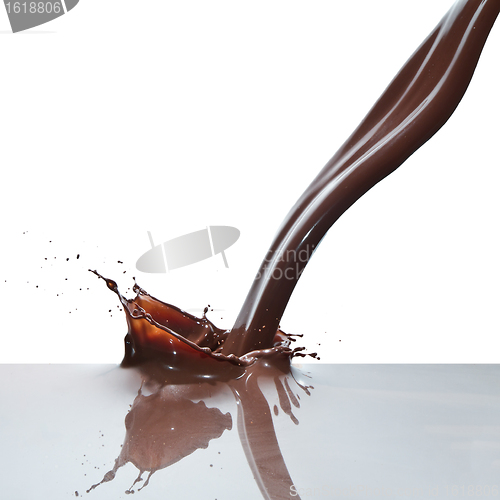 Image of pouring chocolate