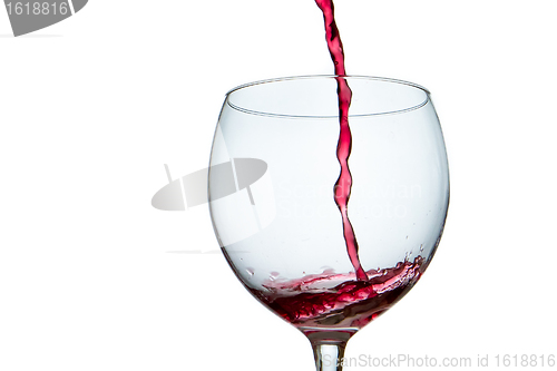 Image of pouring red wine 