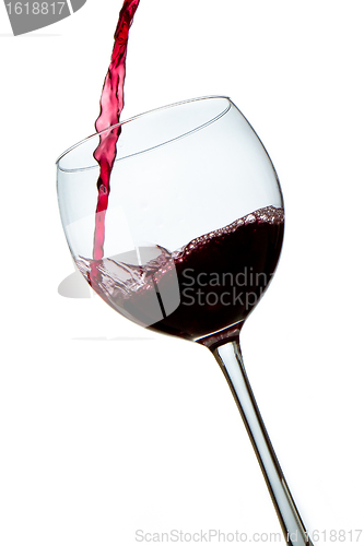 Image of pouring red wine 