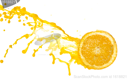 Image of orange juice splash