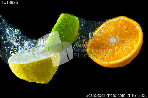 Image of fruit splash