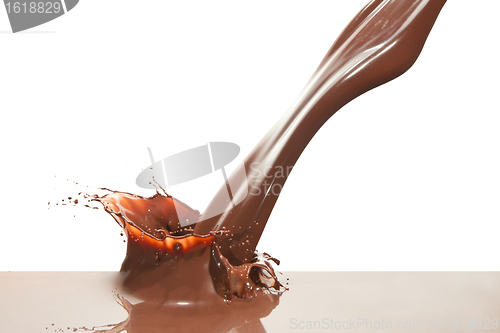 Image of pouring chocolate