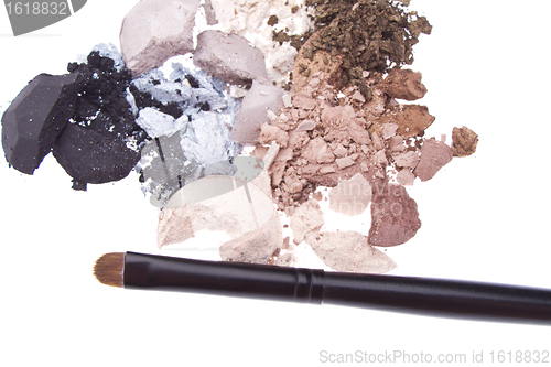 Image of multicolored crushed eyeshadows