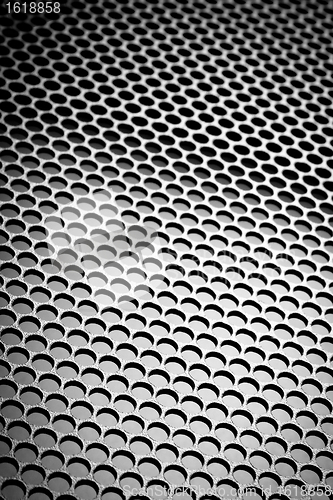 Image of abstract metallic grid