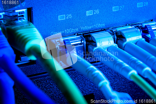 Image of network cables