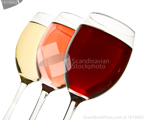 Image of three wine glasses