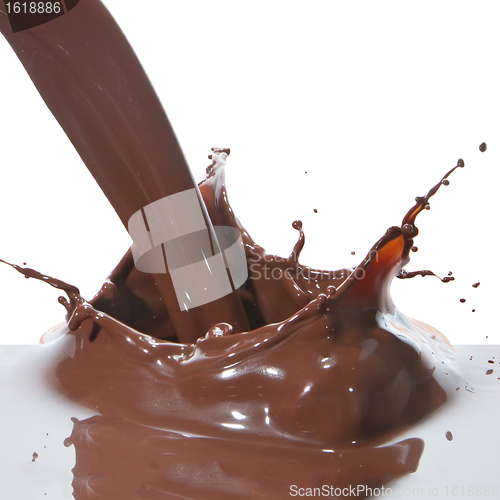 Image of pouring chocolate